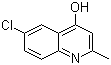 6-Chloro-2-methylquinolin-4-ol molecular structure (CAS 15644-86-7)