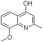4-Hydroxy-8-methoxy-2-methylquinoline molecular structure (CAS 15644-89-0)