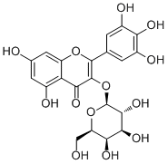 Myricetin 3-O-galactoside molecular structure (CAS 15648-86-9)