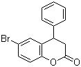 structure of CAS# 156755-23-6, 6-Bromo-3,4-dihydro-4-phenyl-2H-1-benzopyran-2-one