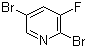 2,5-Dibromo-3-fluoropyridine molecular structure (CAS 156772-60-0)
