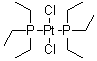 cis-Bis(triethylphosphine)platinum dichloride molecular structure (CAS 15692-07-6)