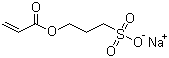 Sodium 3-sulphonatopropyl acrylate molecular structure (CAS 15717-25-6)