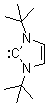 1,3-Di-tert-butylimidazolin-2-ylidene molecular structure (CAS 157197-53-0)