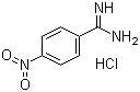 structure of CAS# 15723-90-7, 4-Nitrobenzamidine hydrochloride