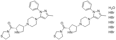 Teneligliptin Hydrobromide Hydrate molecular structure (CAS 1572583-29-9)