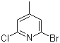 结构式 CAS# 157329-89-0, 2-溴-6-氯-4-甲基吡啶