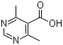 4,6-二甲基嘧啶-5-甲酸分子结构 (CAS 157335-93-8)