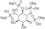 D-myo-Inositol 1,4,5,6-tetrakis(dihydrogen phosphate) tetrasodium salt molecular structure (CAS 157542-47-7)
