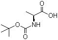 structure of CAS# 15761-38-3, N-(tert-Butoxycarbonyl)-L-alanine;BOC-L-Alanine; N-[(1,1-Dimethylethoxy)carbonyl]-L-alanine