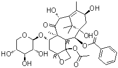 10-O-Deacetyl-7-O-beta-D-xylopyranosylbaccatin III molecular structure (CAS 157664-03-4)