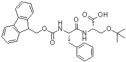 N-[(9H-Fluoren-9-ylmethoxy)carbonyl]-L-phenylalanyl-O-(1,1-dimethylethyl)-L-serine molecular structure (CAS 157675-78-0)