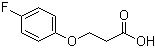 3-(4-氟苯氧基)丙酸分子结构 (CAS 1579-78-8)