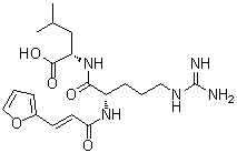 N2-[3-(2-Furanyl)-1-oxo-2-propen-1-yl]-L-arginyl-L-leucine molecular structure (CAS 158016-08-1)