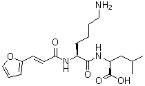 N-[N2-[3-(2-呋喃基)-1-氧代-2-丙烯基]-L-赖氨酰]-L-亮氨酸分子结构 (CAS 158016-09-2)