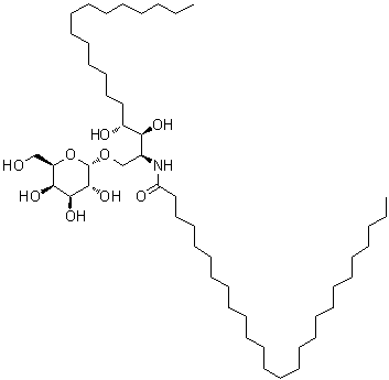 structure of CAS# 158021-47-7, N-[(1S,2S,3R)-1-[(alpha-D-Galactopyranosyloxy)methyl]-2,3-dihydroxyheptadecyl]hexacosanamide