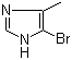 4-甲基-5-溴咪唑分子结构 (CAS 15813-08-8)