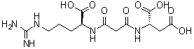 N-[(1S)-4-[(Aminoiminomethyl)amino]-1-carboxybutyl]-3-oxo-beta-alanyl-L-aspartic acid molecular structure (CAS 158156-78-6)