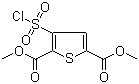 结构式 CAS# 158439-31-7, 3-(氯磺酰基)噻吩-2,5-二羧酸二甲酯