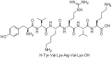 L-Tyrosyl-L-valyl-L-lysyl-L-arginyl-L-valyl-L-lysine molecular structure (CAS 158475-15-1)