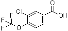 3-Chloro-4-(trifluoromethoxy)benzoic acid molecular structure (CAS 158580-93-9)
