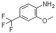 结构式 CAS# 158727-56-1, 2-甲氧基-4-(三氟甲基)苯胺
