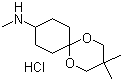 structure of CAS# 158747-10-5, 4-(Methylamino)cyclohexanone 2,2-dimethyltrimethylene ketal hydrochloride
