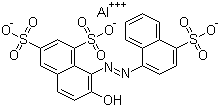 胭脂红分子结构 (CAS 15876-47-8)