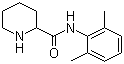 structure of CAS# 15883-20-2, 2',6'-Pipecoloxylidide;N-(2,6-Dimethylphenyl)-2-piperidinecarboxamide
