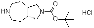 (3aR,8aS)-rel-Octahydropyrrolo[3,4-d]azepine-2(1H)-carboxylic acid 1,1-dimethylethyl ester hydrochloride (1:1) molecular structure (CAS 1588507-46-3)