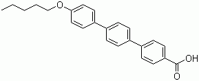 结构式 CAS# 158938-08-0, 对戊氧基三联苯甲酸