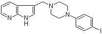 3-[[4-(4-Iodophenyl)piperazin-1-yl]methyl]-1H-pyrrolo[2,3-b]pyridine molecular structure (CAS 158985-08-1)