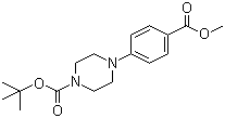 1-Boc-4-(4-甲氧基甲酰苯基)哌嗪分子结构 (CAS 158985-36-5)