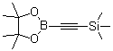 structure of CAS# 159087-46-4, Trimethyl[(4,4,5,5-tetramethyl-1,3,2-dioxaborolan-2-yl)ethynyl]silane
