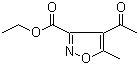 结构式 CAS# 15911-11-2, 4-乙酰基-5-甲基异恶唑-3-甲酸乙酯