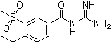 N-(Aminoiminomethyl)-4-(1-methylethyl)-3-(methylsulfonyl)benzamide molecular structure (CAS 159138-80-4)