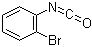 structure of CAS# 1592-00-3, 2-Bromophenyl isocyanate;1-Bromo-2-[isocyanato]benzene