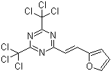2-[(1E)-2-(2-Furanyl)ethenyl]-4,6-bis(trichloromethyl)-1,3,5-triazine molecular structure (CAS 159266-22-5)