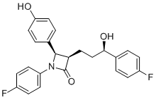 结构式 CAS# 1593542-96-1, 依折麦布(RRR)-异构体