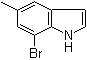 结构式 CAS# 15936-79-5, 5-甲基-7-溴吲哚