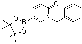 structure of CAS# 1594127-49-7, 1-Benzylpyridin-2(1H)-one-5-boronic acid pinacol ester;1-Benzyl-5-(tetramethyl-1,3,2-dioxaborolan-2-yl)-1,2-dihydropyridin-2-one