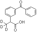 structure of CAS# 159490-55-8, Ketoprofen-d<sub>3</sub>