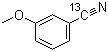 3-Methoxybenzonitrile-cyano-13C molecular structure (CAS 159528-75-3)