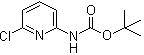 structure of CAS# 159603-71-1, 2-tert-Butoxycarbonylamino-6-chloropyridine;tert-Butyl (6-chloropyridin-2-yl)carbamate; tert-Butyl N-(6-chloropyridin-2-yl)carbamate