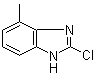structure of CAS# 15965-57-8, 2-Chloro-4-methyl-1H-benzimidazole;2-Chloro-4-methylbenzimidazole