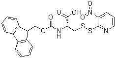 结构式 CAS# 159700-51-3, N-[芴甲氧羰基]-3-[(3-硝基-2-吡啶基)二硫基]-L-丙氨酸