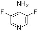 结构式 CAS# 159783-22-9, 3,5-二氟吡啶-4-胺