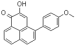 2-Hydroxy-4-(4-methoxyphenyl)-1H-phenalen-1-one molecular structure (CAS 159853-36-8)