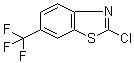 structure of CAS# 159870-86-7, 2-Chloro-6-(trifluoromethyl)benzothiazole;2-Chloro-6-trifluoromethyl-1,3-benzothiazole