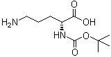 structure of CAS# 159877-12-0, N2-[(1,1-Dimethylethoxy)carbonyl]-D-ornithine